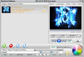 RZ AVI to DVD Converter screenshot