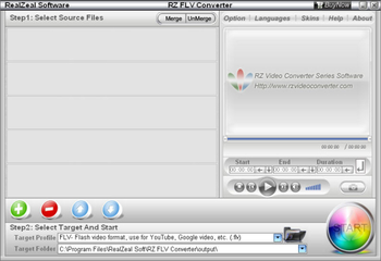 RZ FLV Converter screenshot