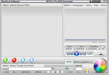 RZ FLV To DVD Converter screenshot 2