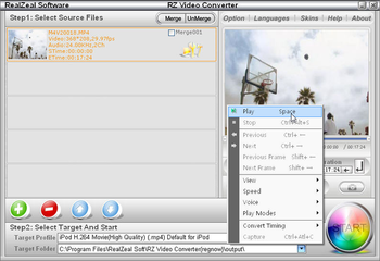 RZ iPod Video Converter screenshot