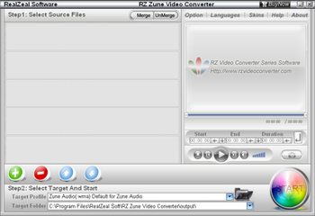 RZ Zune Converter screenshot