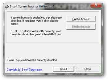 S-soft System Boostor screenshot