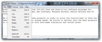 S-soft Textpad screenshot 2