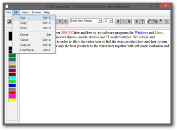 S-soft Wordpad screenshot 2