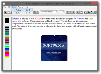 S-soft Wordpad screenshot 3