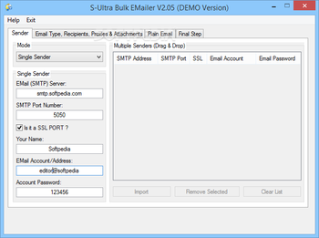 S-Ultra Bulk Emailer screenshot