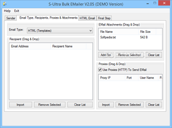 S-Ultra Bulk Emailer screenshot 2
