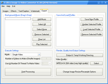 S-Ultra Image To Video Converter screenshot
