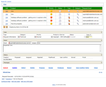 SaasLight CRM screenshot