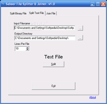 Saboor File Splitter & Joiner screenshot 2