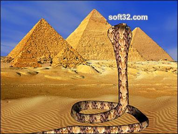 Sacred Egyptian Cobra 3D Screensaver screenshot 3