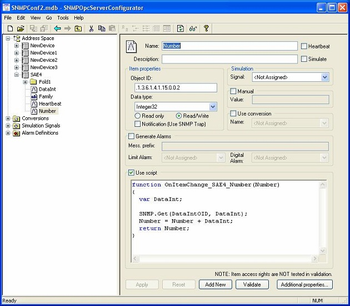 SAEAUT SNMP OPC Server Enhanced screenshot