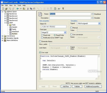 SAEAUT SNMP OPC Server Enhanced screenshot 2