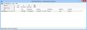 Safe Data Backup screenshot 2