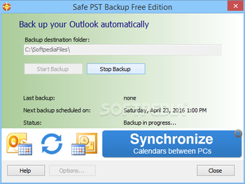 Safe PST Backup Free screenshot