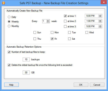Safe PST Backup Free Edition screenshot 2