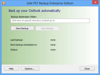 Safe PST Backup Free Edition screenshot 5