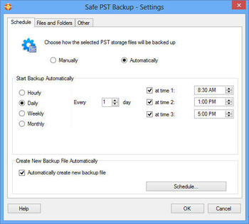 Safe PST Backup Free Edition screenshot 8