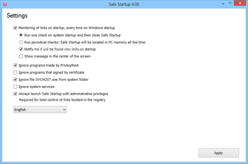 Safe Startup screenshot 2