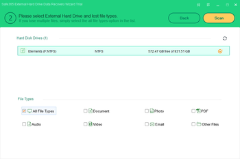 Safe365 External Hard Drive Data Recover screenshot 2