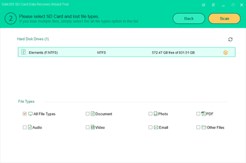 Safe365 SD Card Data Recovery Wizard screenshot 2