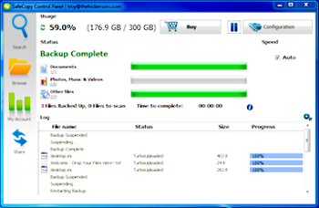 SafeCopy Backup screenshot 2