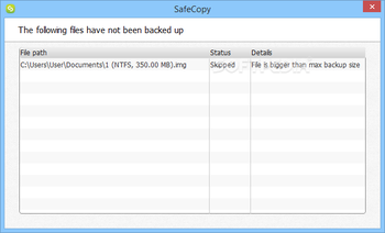 SafeCopy screenshot 2