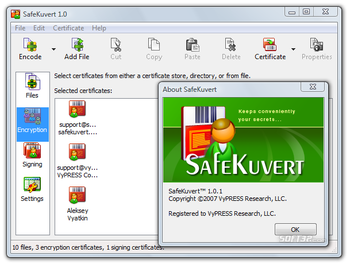 SafeKuvert screenshot 2