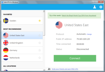 SaferVPN screenshot 2