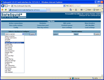 SafeSquid Business Edition screenshot