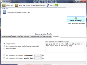 SaftBackup screenshot 5