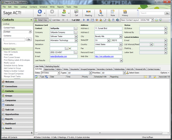 Sage ACT! Pro screenshot 3