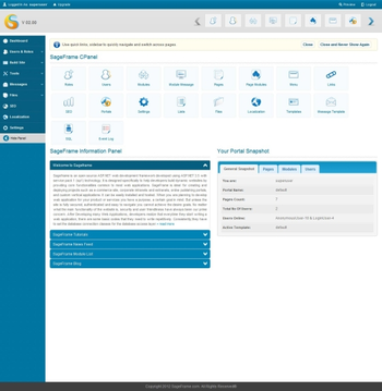 SageFrame screenshot