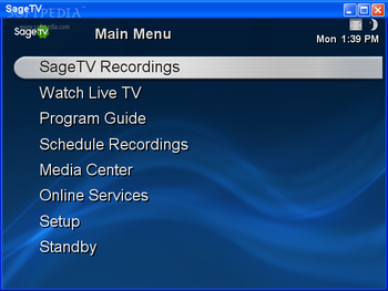 SageTV Media Center screenshot
