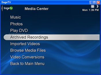 SageTV Media Center screenshot 2