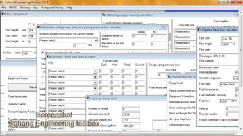 Sahand Engineering Toolbox screenshot