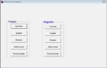 Sales Invoice System screenshot