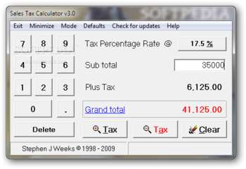 Sales Tax Calculator screenshot