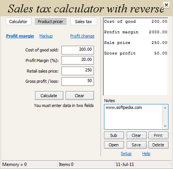 Sales tax calculator with reverse screenshot 2