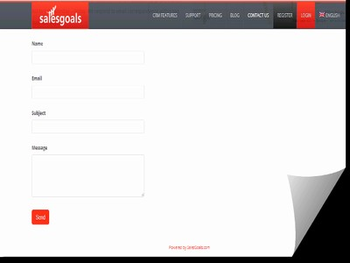 SalesGoals.com ContactForm for Wordpress screenshot