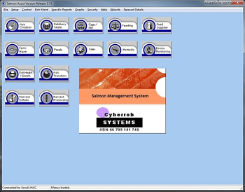Salmon Farm Management System screenshot