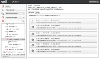 Salt SAP Change Intelligence Software screenshot 4