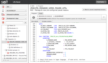 Salt SAP Change Intelligence Software screenshot 5