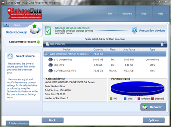 SalvageData Recovery for Windows screenshot 2