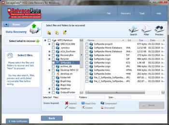 SalvageData Recovery for Windows screenshot 3