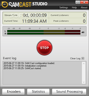 SAMCAST STUDIO screenshot