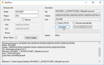 SamFirm screenshot
