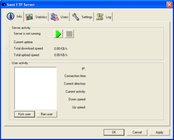 Sami FTP Server screenshot