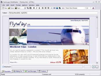 SamLogic MultiMailer 2012 screenshot