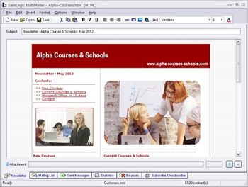 SamLogic MultiMailer 2012 screenshot 2
